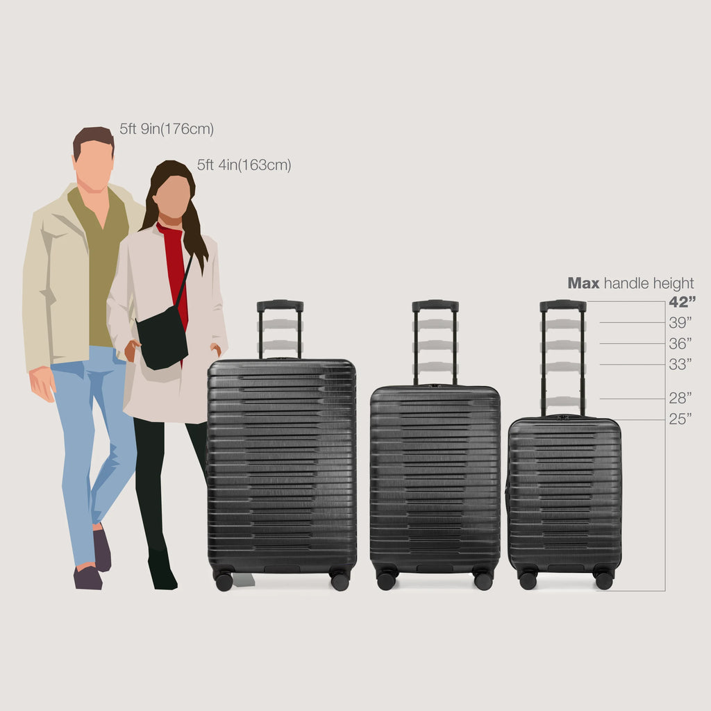 U.S. Traveler Boren Hardside Rugged Spinner Luggage, Lavender, 30" Checked Large