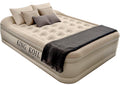 King Koil Luxury Queen Size Air Mattress with Built-in High-Speed Pump Best for Home, Camping, Guests, 13" Queen Size Luxury Double Airbed Adjustable Blow Up Mattress, Waterproof, 1-Year Warranty