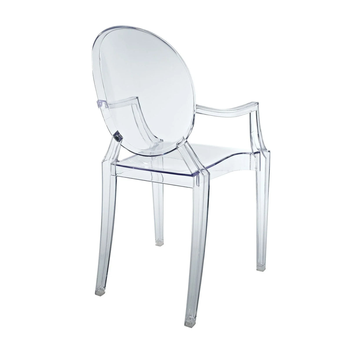 Modway Casper Miniature Chair in Clear,  3.5"l x 3.5"w x 6.5"h"