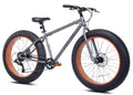 Ozark Trail Fat Tire Bike, 26" Wheels, Fits Teen & Adult Riders 5'2"-5'10", Unisex, Gray