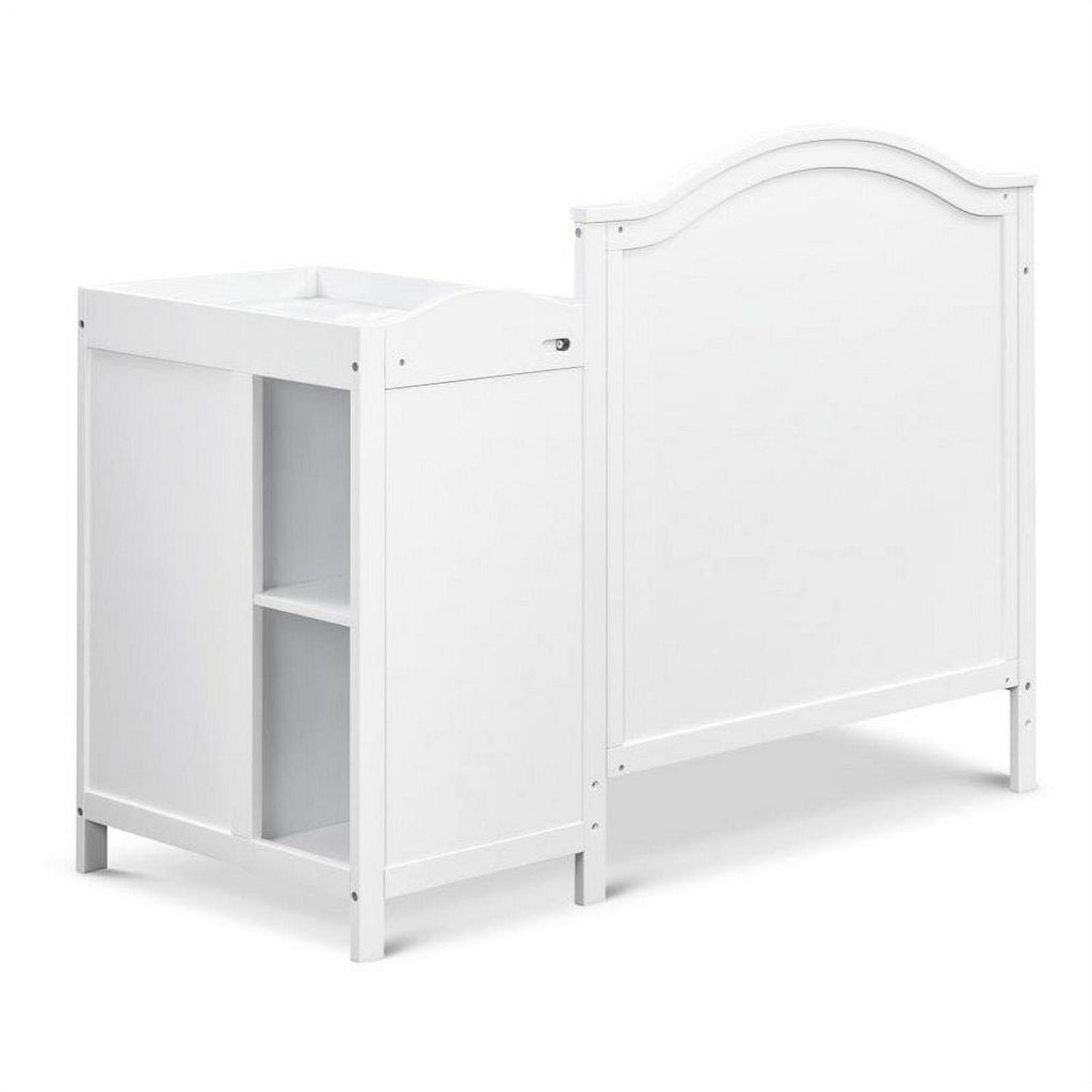 DaVinci Charlie 4-in-1 Convertible Mini Crib &amp; Changer in White