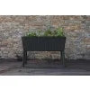 Keter Splendor 31.7 Gallon Raised Garden Bed with Self Watering and Drainage, Grey