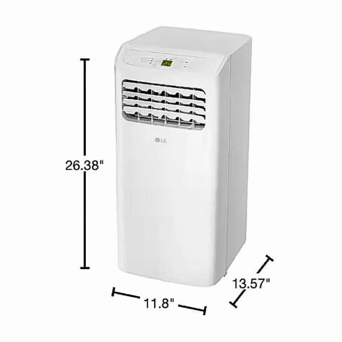 LG 6,000 BTU Portable Air Conditioner with Dehumidifier, LCD Remote, Cools 250 Sq. Ft, 3-in-1 AC, Fan, & Dehumidifier Easy Setup & Washable Filter