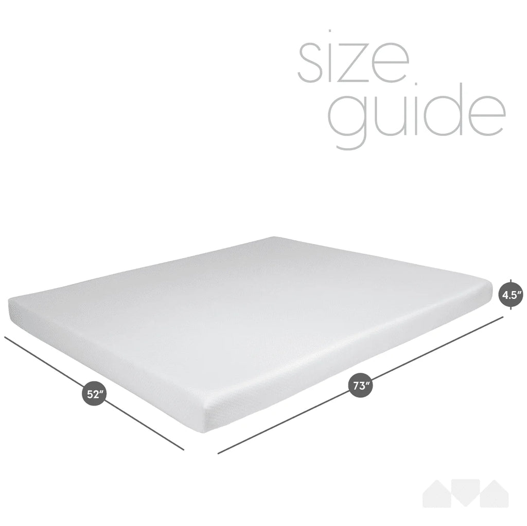 4.5-Inch Memory Foam Replacement Mattress for Full Size Sleeper Sofa and Couch Beds (Sofa Not Included) - Full
