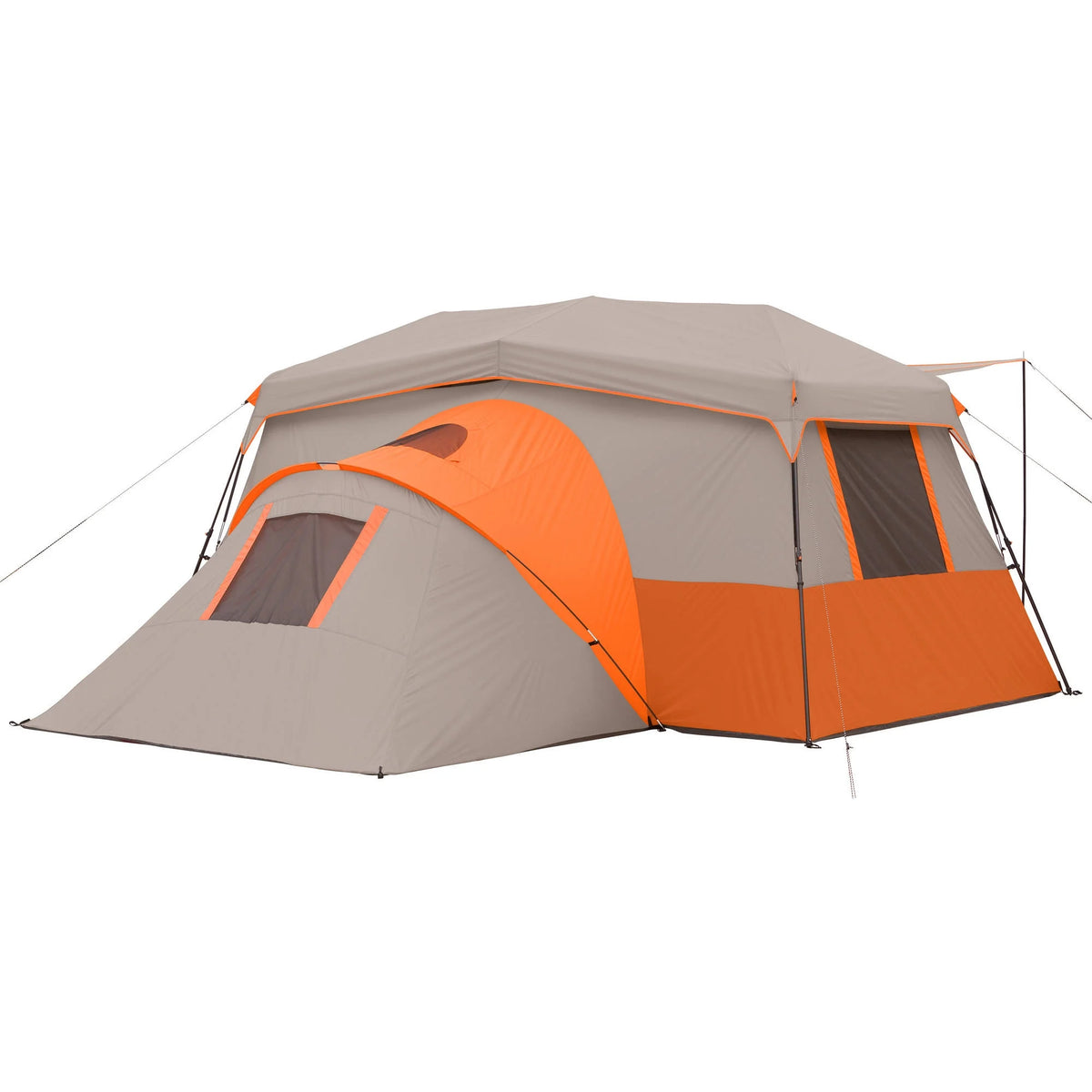 Ozark Trail 11-Person Instant Cabin Tent with Private Room 3-Room Family Camping Tent with Awning