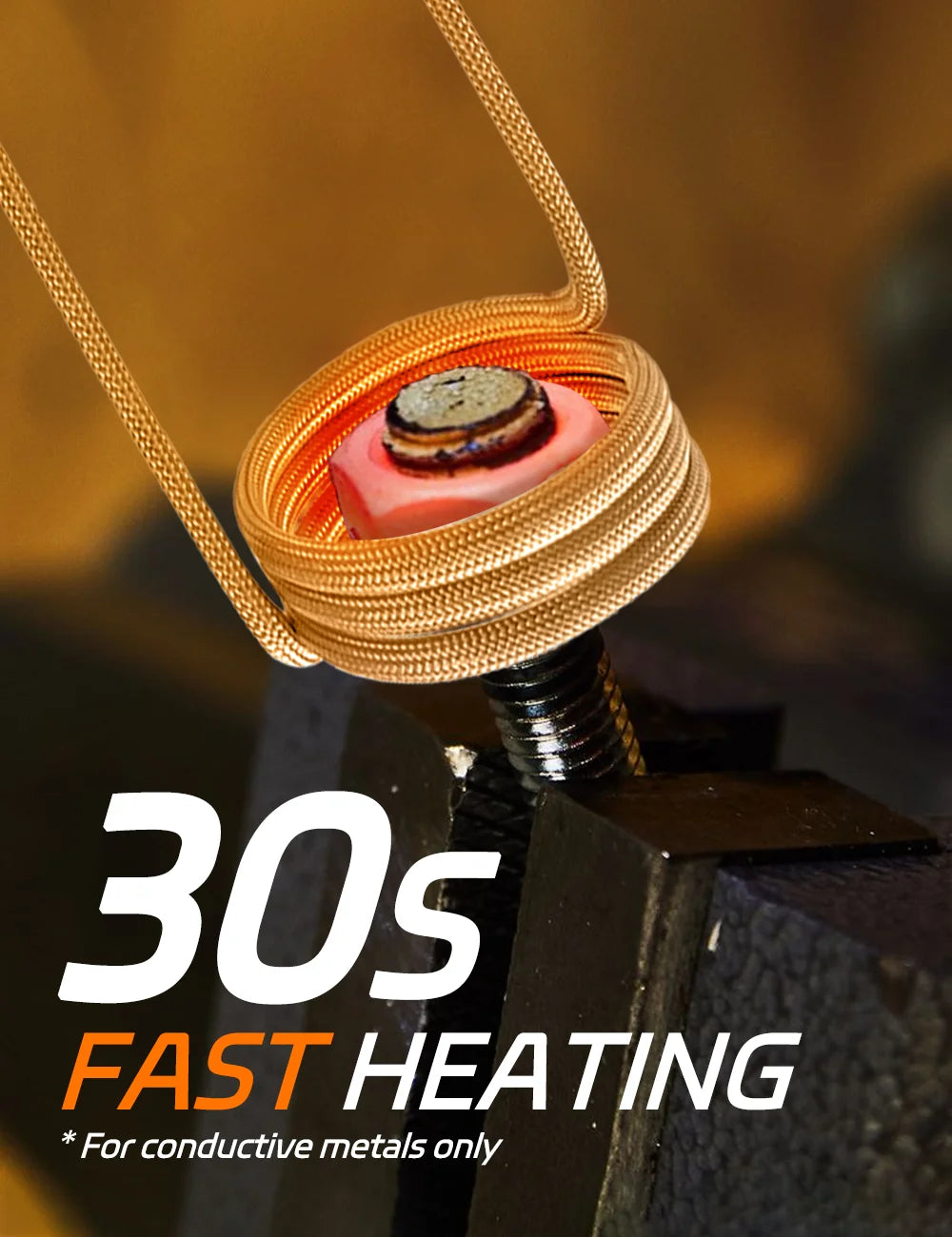 Solary 1100W Magnetic Induction Heater Kit for Rusty Bolts, 8 Coils