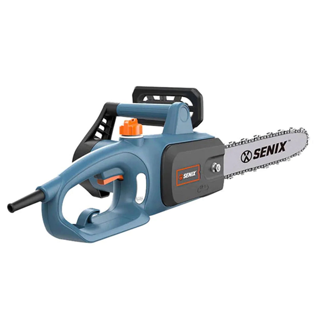 SENIX 14-inch 10 Amp Electric Corded Chainsaw, 3/8-inch pitch, 8.2 m/s chain speed, CSE10-L