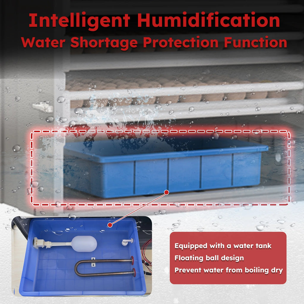 Montary 56 Egg Incubator: Auto Turning, Humidity Control & Water Refill for Chicken/Duck/Goose Eggs w/ Candler