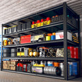 REIBII 60" W Garage Shelving 3000LBS Heavy Duty Storage Shelves Adjustable 5 Tier Metal Storage Rack,60" W x 24" D x 72" H