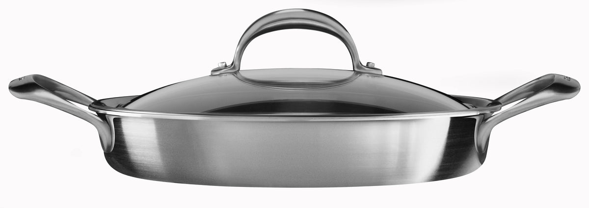 KitchenAid 5-ply Copper Core 3.5-Quart Braiser with Lid (KC2C35BRST)