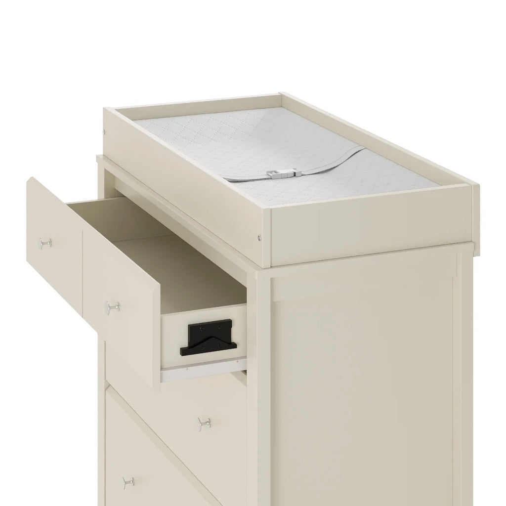 Storkcraft Horizon 3 Drawer Infant Changing Table Dresser, White