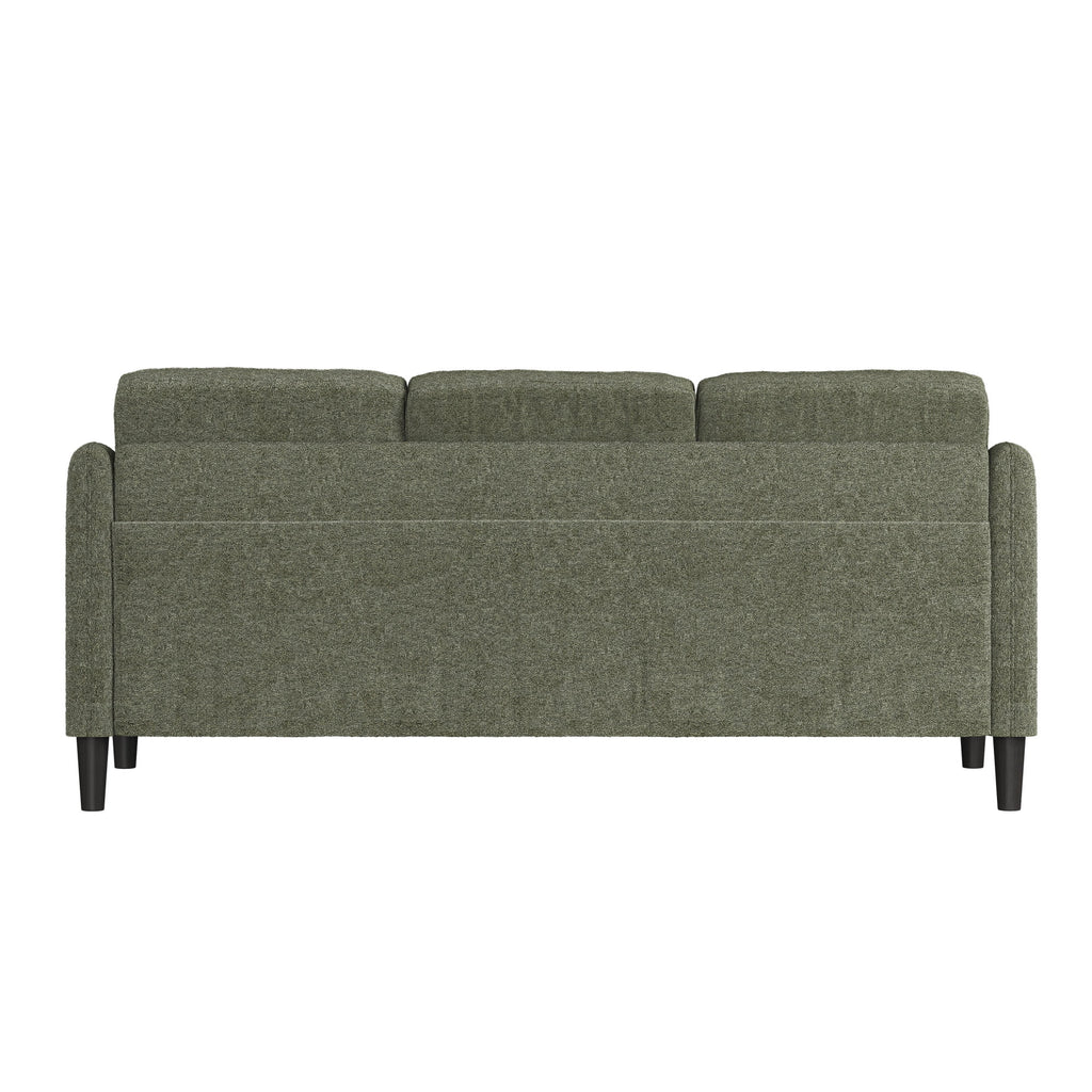 Mainstays Westley Swoop Arm Sofa, Burnt Orange