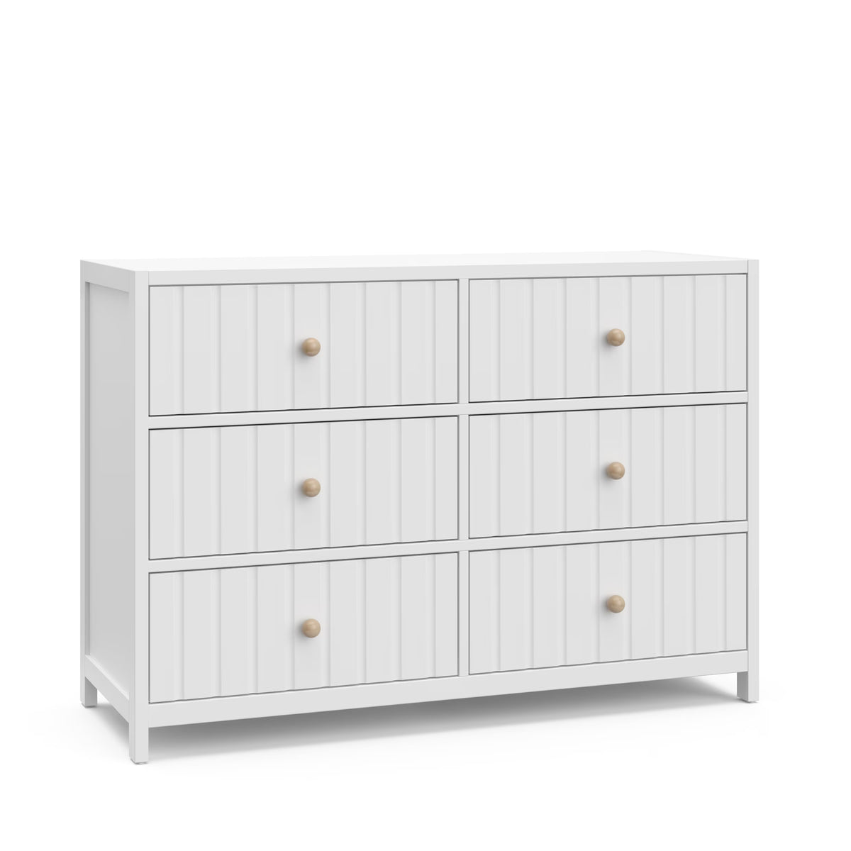 Graco Teddi 6 Drawer Nursery Double Dresser, White
