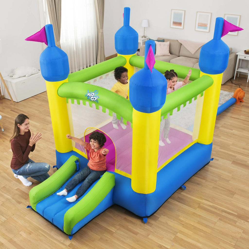 H2OGO! Castletopia Inflatable Bounce House with Slide and Blower, Indoor/Outdoor, Ages 3+