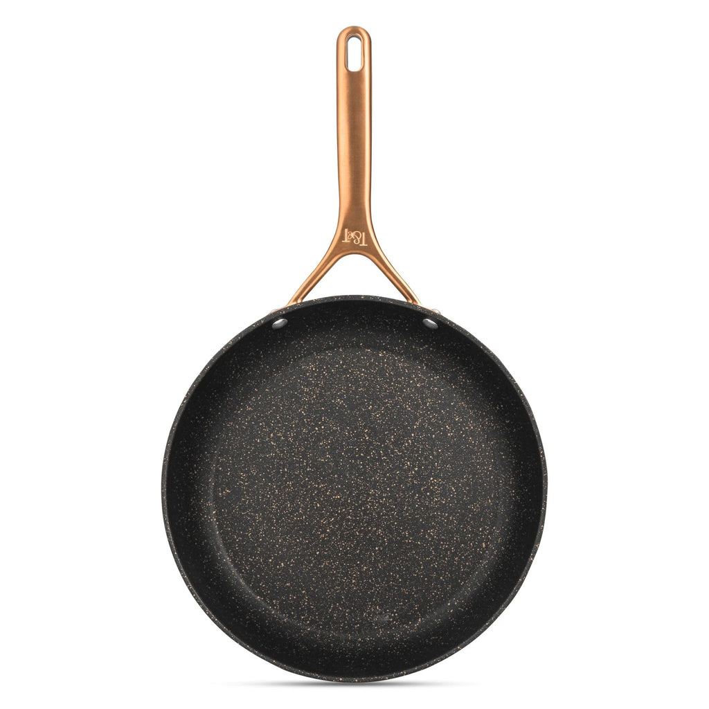 Thyme & Table Supreme 12-Piece Non-Stick Cookware Set, Pots and Pans Set- Bronze