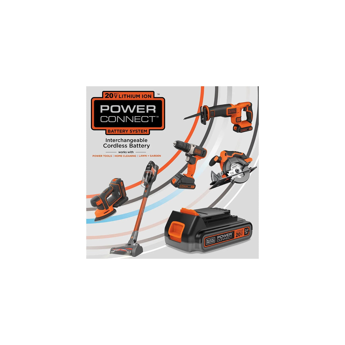 BLACK+DECKER 20V MAX Cordless 12" Lithium-Ion 3-in-1 Trimmer/Edger and Mower + 2 Batteries