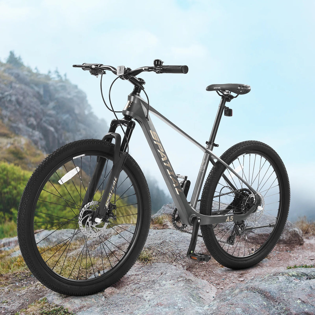 SPATIAL 24/26/27.5/29 inch Mountain Bike,8/21 Speed Lightweight Aluminum Magensium Frame Mountain Bicycle,Fits Men Women Teenagers Adult Disc Brake MTB Bicycle