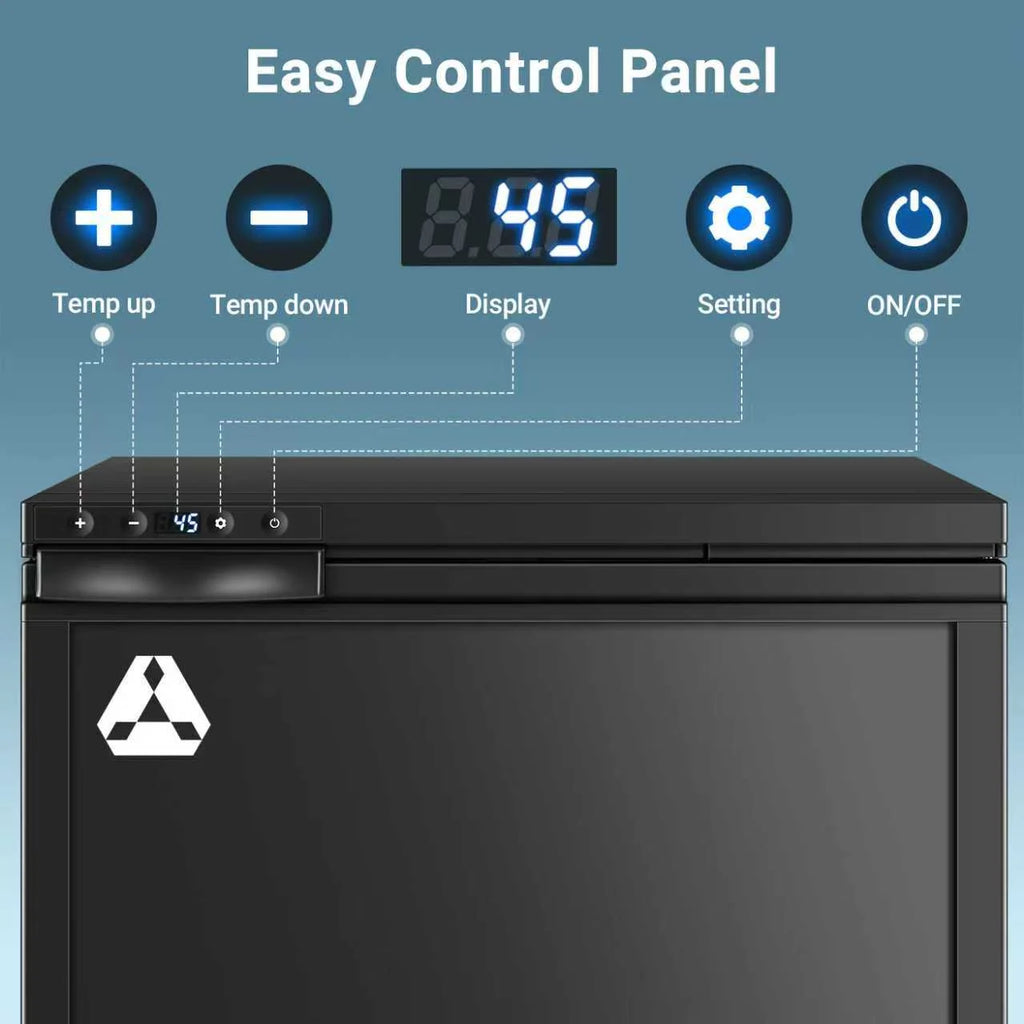 BODEGACOOLER 12 Volt Refrigerator, RV Refrigerator APP Control, 65L(2.3cu.ft.) RV Fridge Freezer, Car Refrigerator with Lock, (4-46) Travel Compressor Cooler 12/24V DC for Truck, RV, Camping