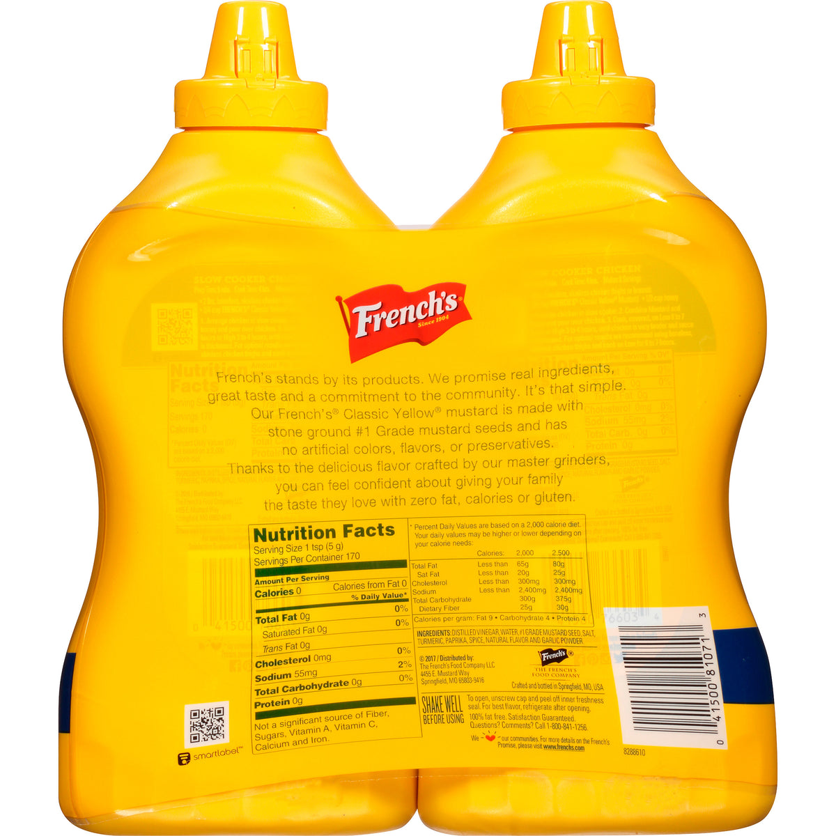 French's, Classic Yellow Mustard, 30 oz, 2-count