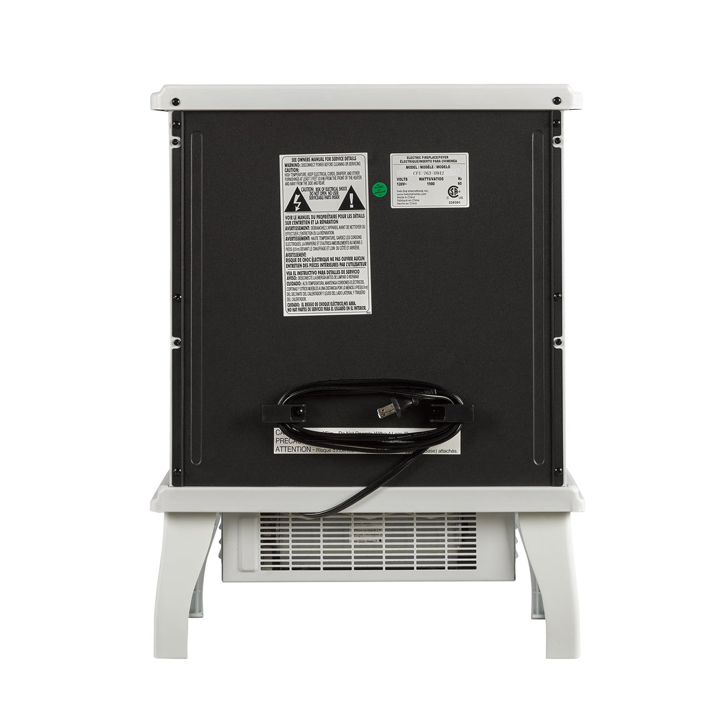 ClassicFlame 17.5"W Infrared Quartz Electric Stove Heater, Insignia Blue