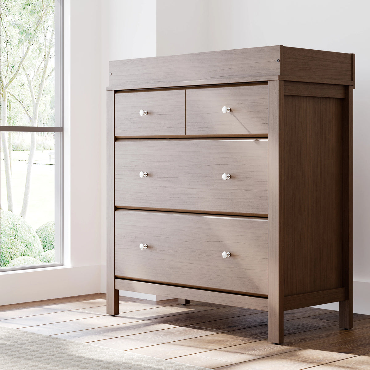 Storkcraft Horizon 3 Drawer Infant Changing Table Dresser, White