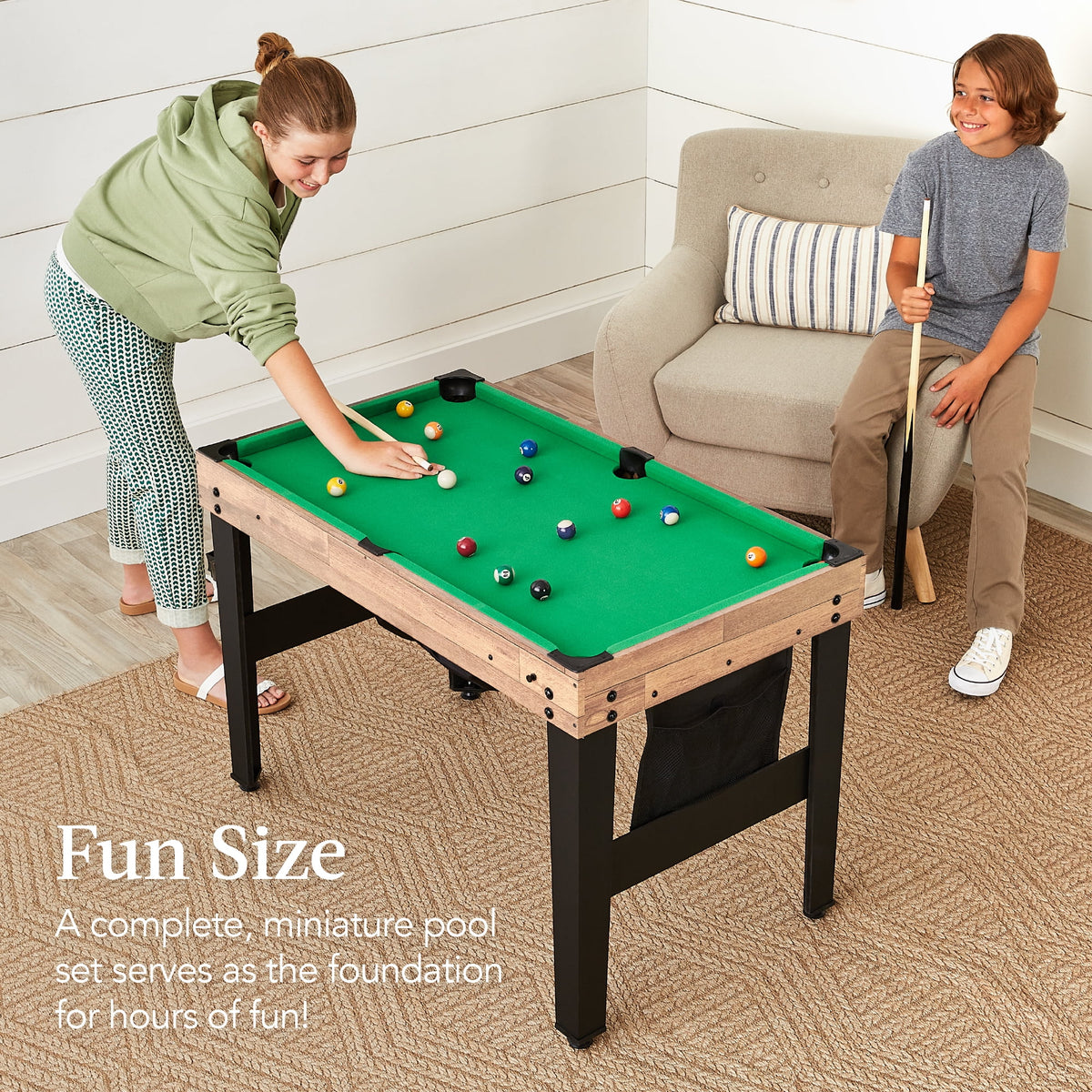 Best Choice Products 13-in-1 Combo Game Table Set w/ Ping Pong, Foosball, Basketball, Hockey, Archery - Natural