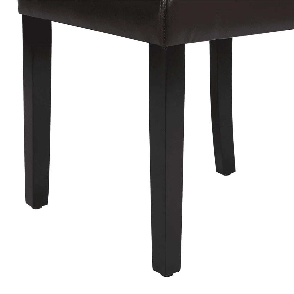 Topeakmart Dining Chair, Set of 4, Brown