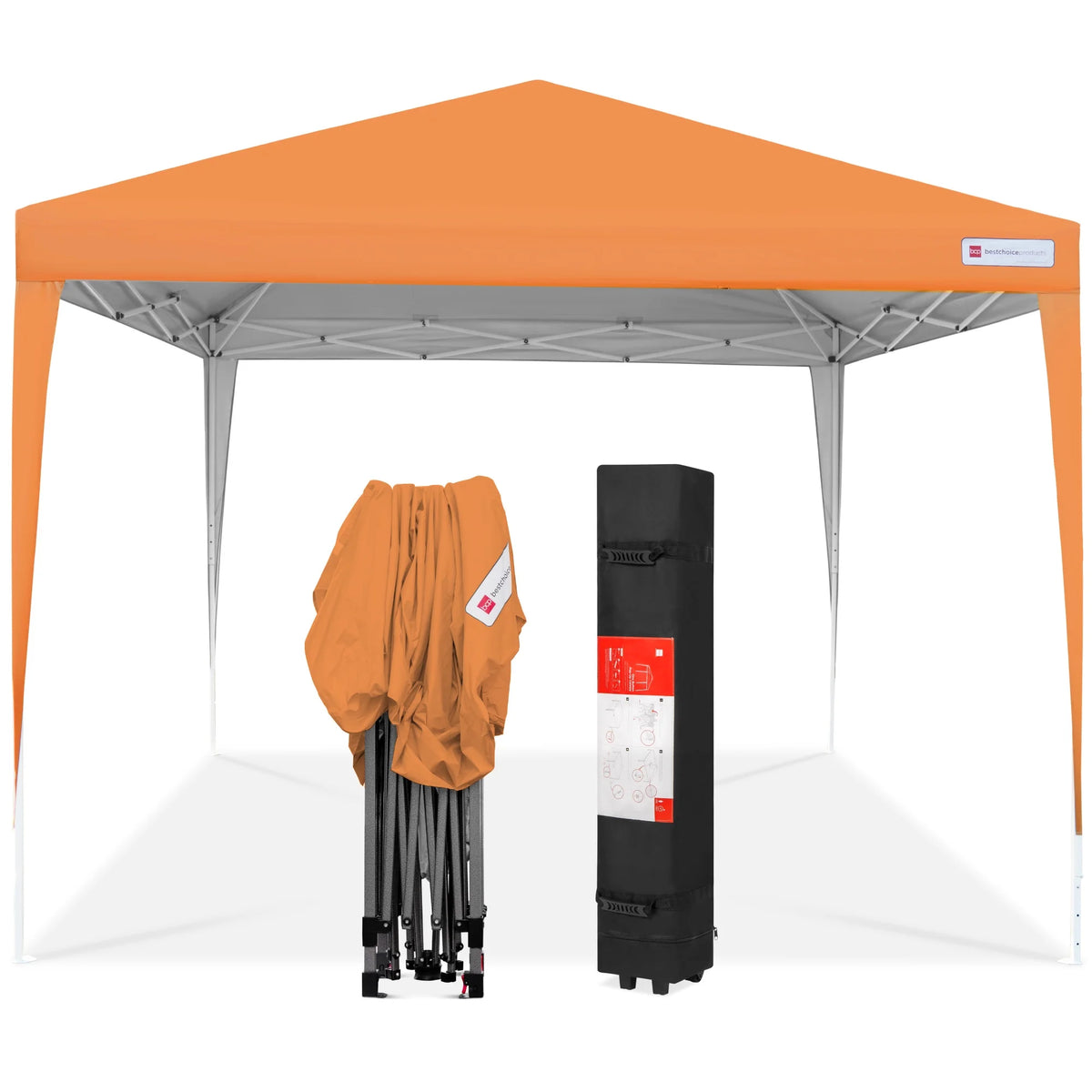 Best Choice Products 10x10ft Pop Up Canopy Outdoor Portable Adjustable Instant Gazebo Tent w/ Carrying Bag - White