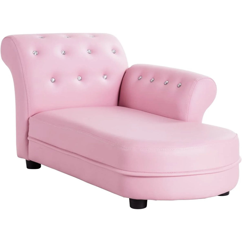 Bilot Kids Sofa, Toddler Couch w/PVC Leather and Solid Wood Frame, Toddler Furniture Kids Couch for Children's Room, Kindergarten, Living Room, ASTM and CPSIA Certified, Children Chaise Lounge