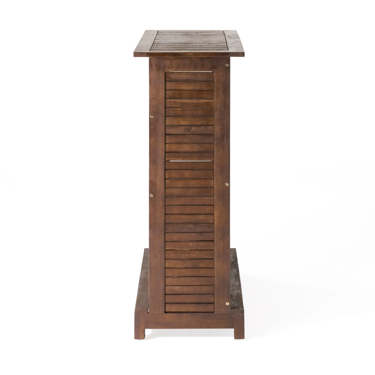 Ashlin Outdoor Acacia Wood Bar, Rich Mahogany