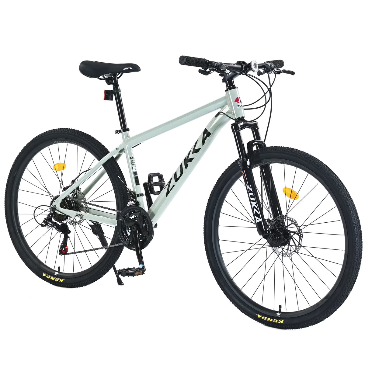 27.5 Inch Mountain Bike, 21 Speed Mountain Bicycle with Front Suspension and Aluminum Alloy Frame for Men Women Boys and Girls, Blue