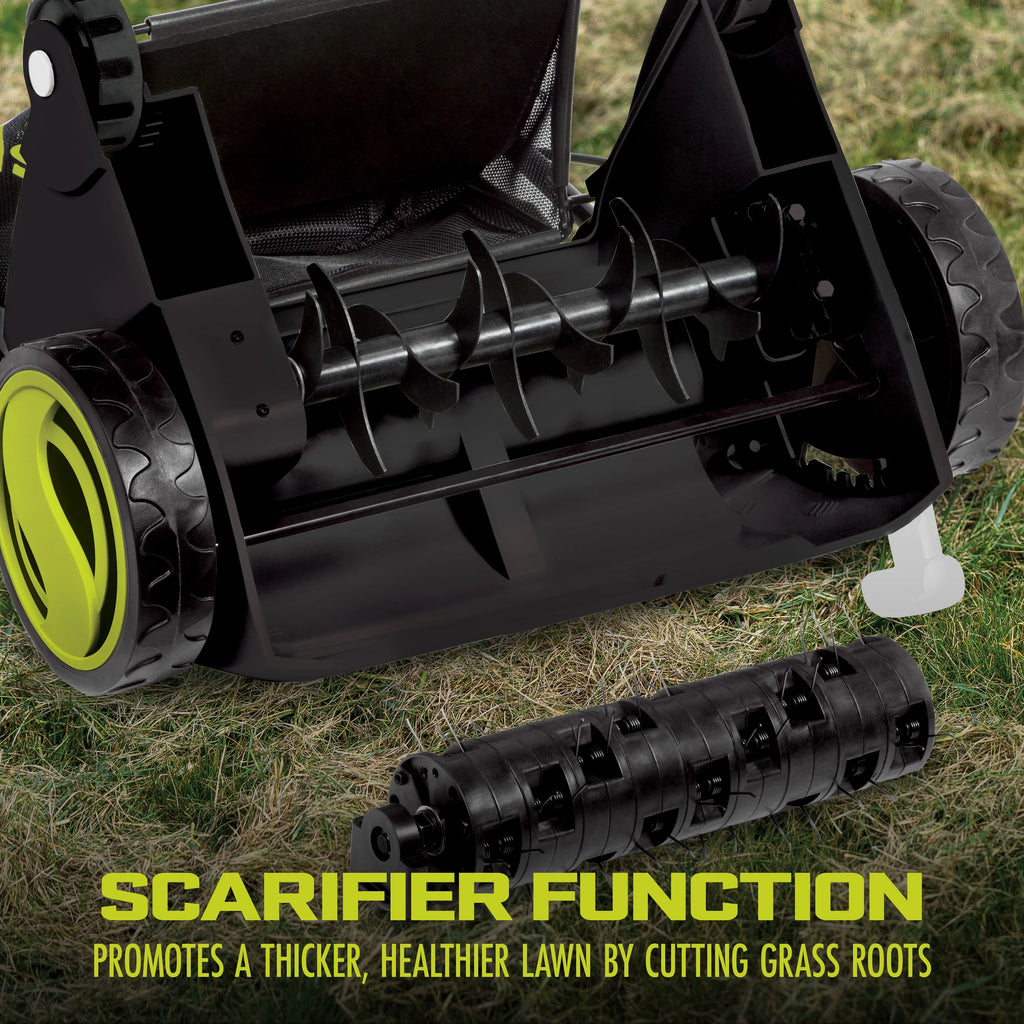 Sun Joe 12 Amp Electric Dethatcher and Scarifier with 8 Gallon Bag