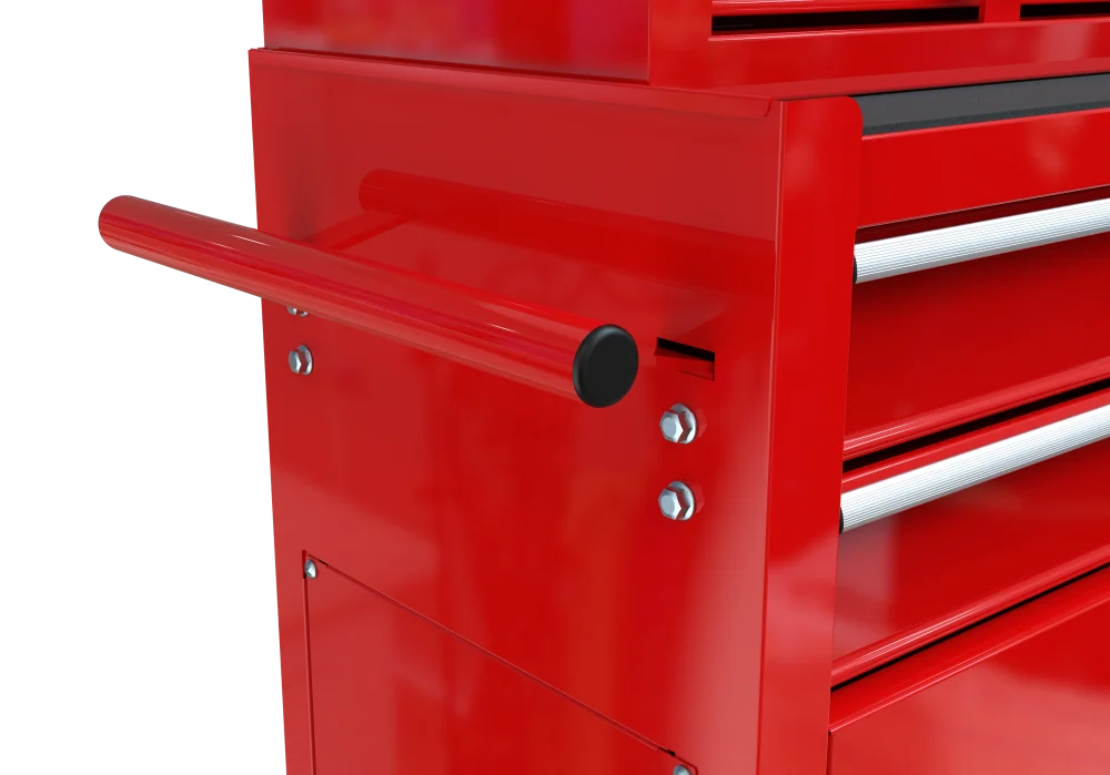 8-Drawer Rolling Tool Chest with Wheels, Removable Tool Box with Locking System, Tool Box Organizer with Hooks, Large Capacity Garage Storage Cabinet for Warehouse, Garage, Repair Shop, Orange