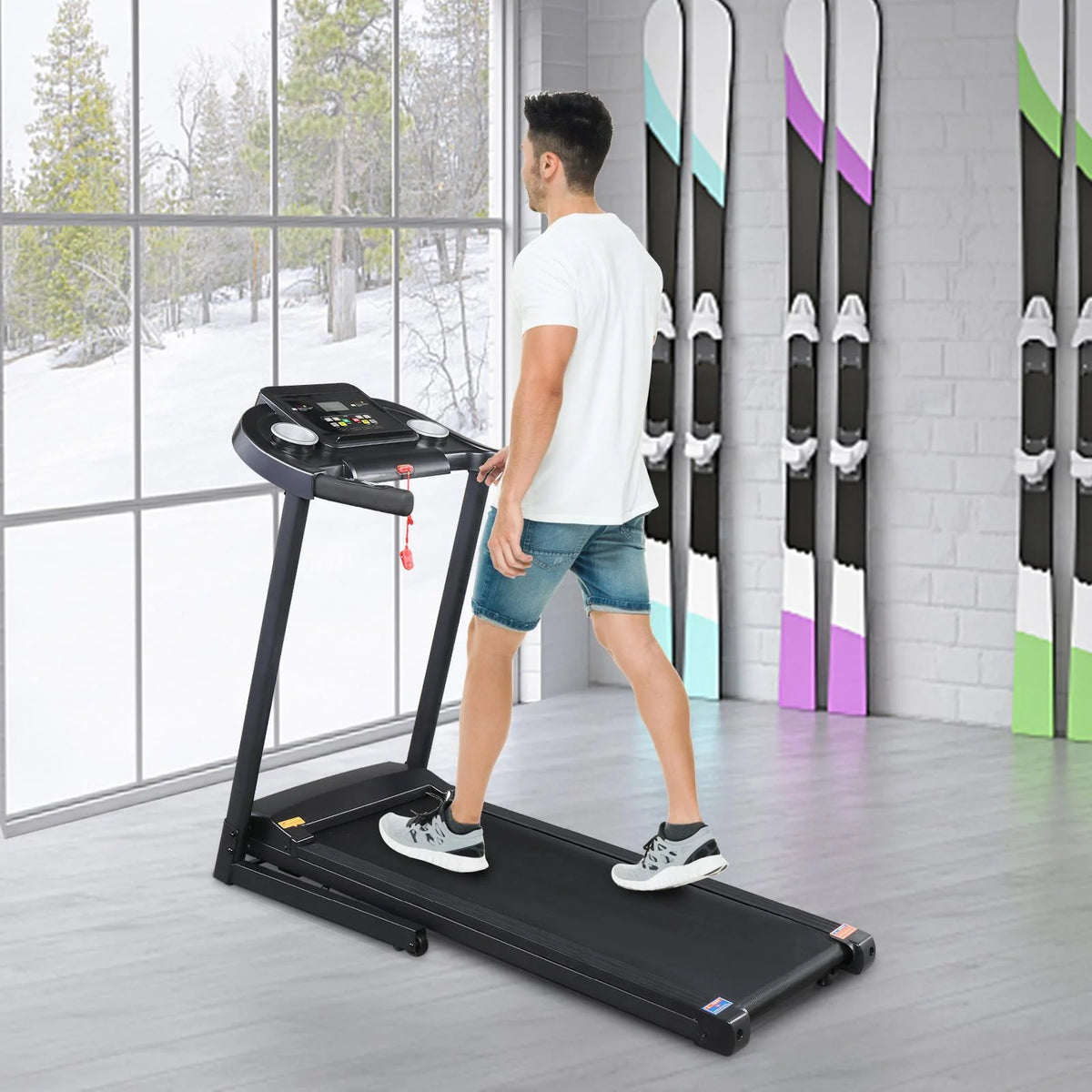 Ktaxon Folding Electric Treadmill, Walking Jogging Home Fitness Machine