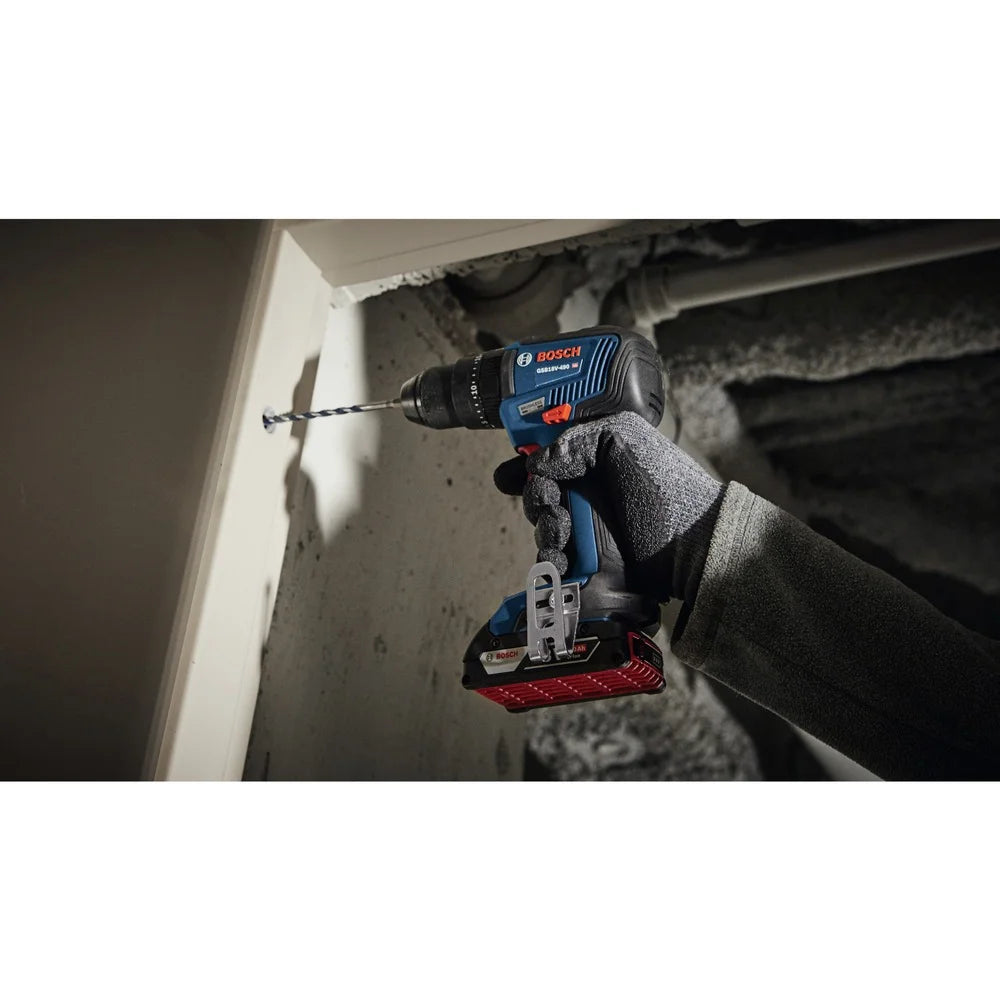 Restored Premium Bosch GXL18V-497B23-RT 18V Brushless Lithium-Ion Cordless 4-Tool Combo Kit with (1) 4 Ah and (1) 2 Ah Batteries (Refurbished)