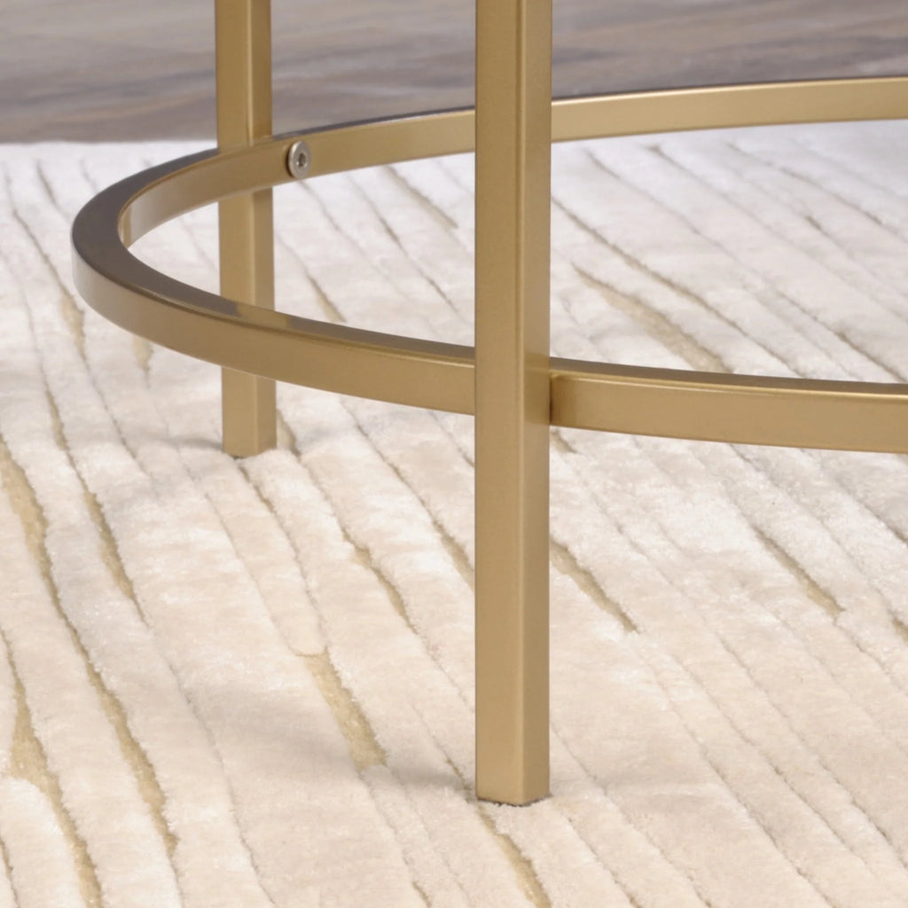 Better Homes & Gardens Nola Side Table, Gold Finish