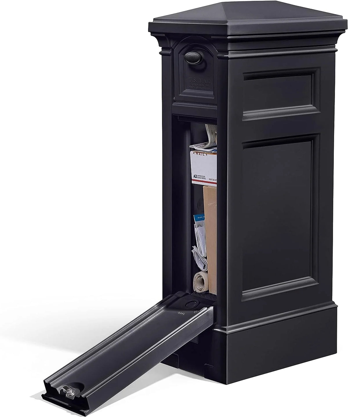 Step2 Atherton Reserve Black Mailbox with Package Storage