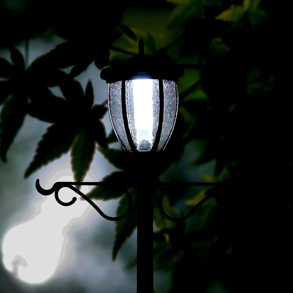 Sun-Ray Kenwick 7 Foot Single Head Solar Lamp Post & Planter, Bronze