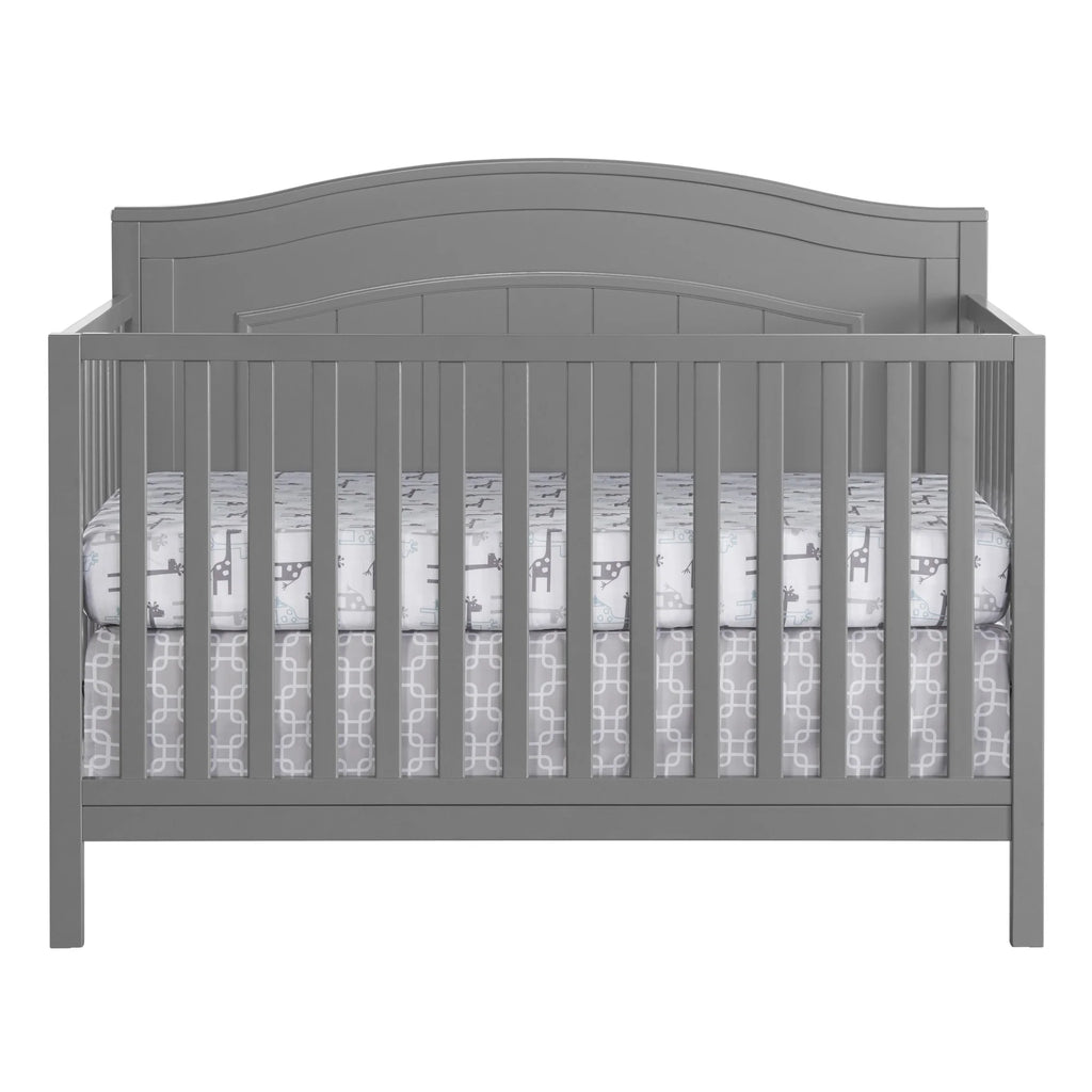 Oxford Baby North Bay 4-in-1 Convertible Crib, Snow White, GREENGUARD Gold Certified, Wooden Crib
