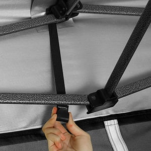 COBIZI 10x15ft Pop up Canopy, Heavy Duty Party Canopy Waterproof Commercial for Outdoor,Black