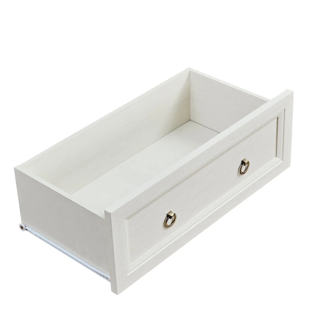 HIUU Farmhouse 8 Drawers Dresser,54 Inch Wide Rustic Wood Dressers & Chest of Drawers for Living Room, Bedroom, Hallway, Closet, Office, Antique White