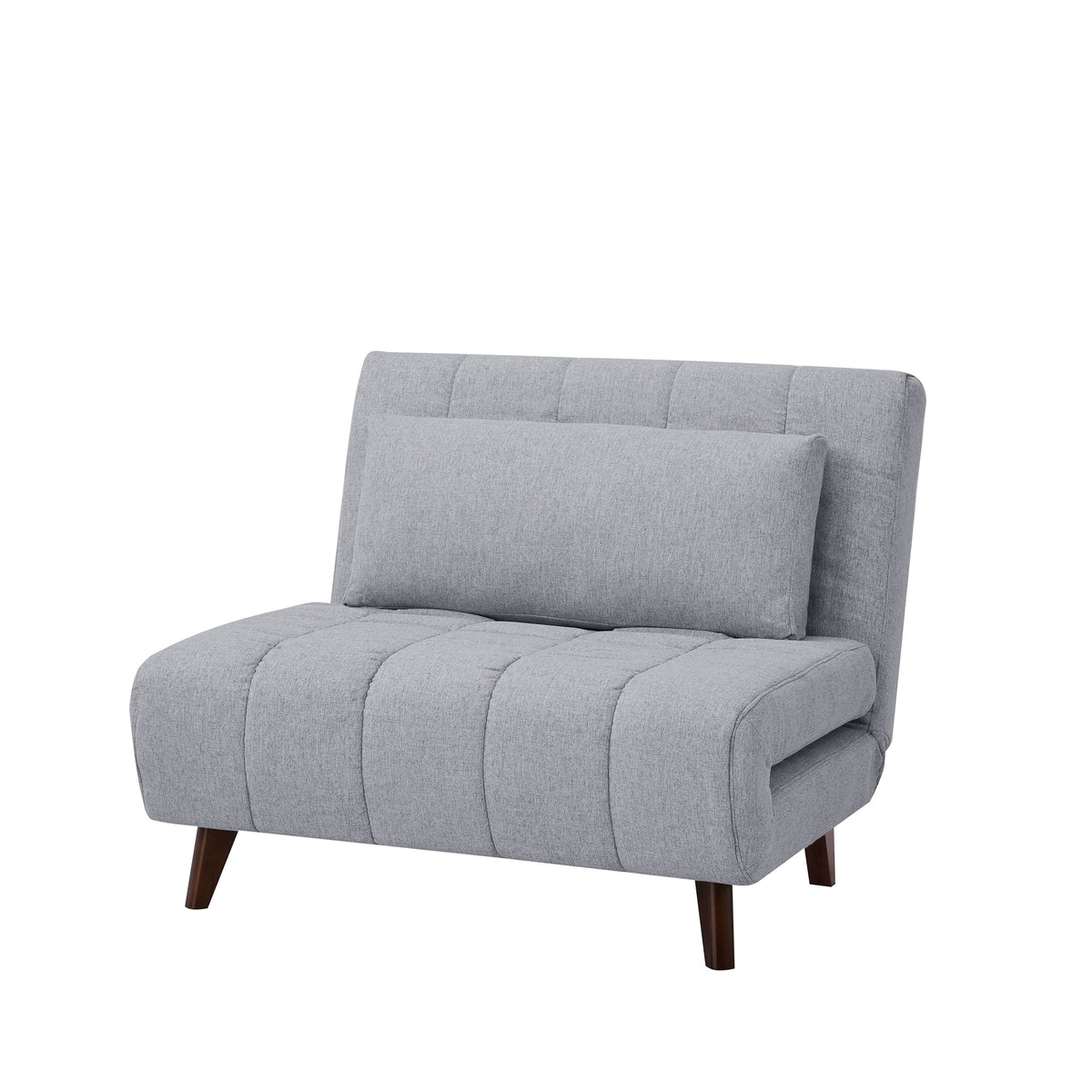A&D Home Springfield Polyester Convertible Futon Chair, Yellow