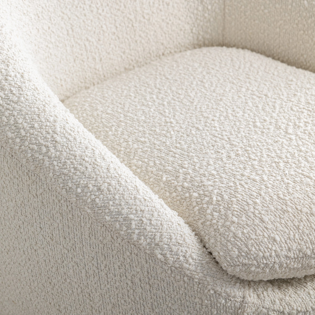 Roundhill Furniture Winnie Modern Barrel Chair, 360 Swivel