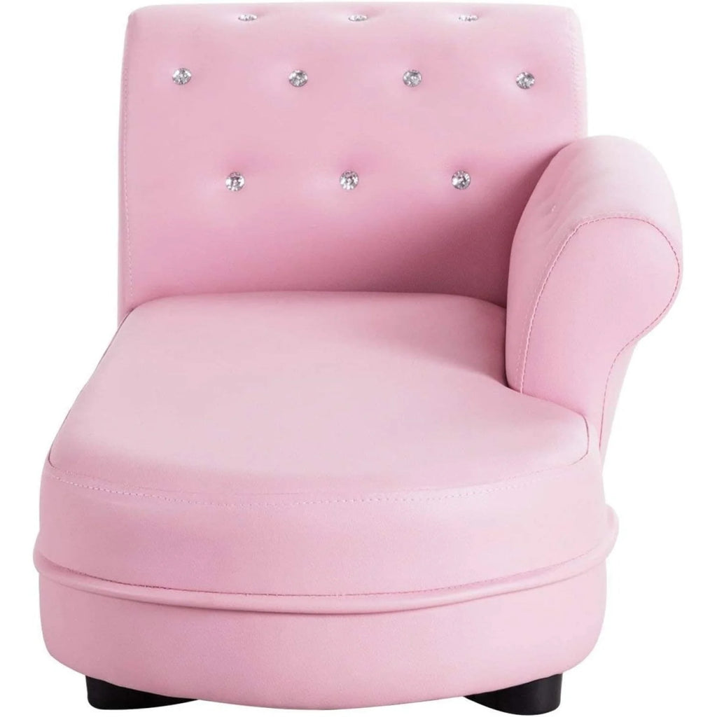 Bilot Kids Sofa, Toddler Couch w/PVC Leather and Solid Wood Frame, Toddler Furniture Kids Couch for Children's Room, Kindergarten, Living Room, ASTM and CPSIA Certified, Children Chaise Lounge