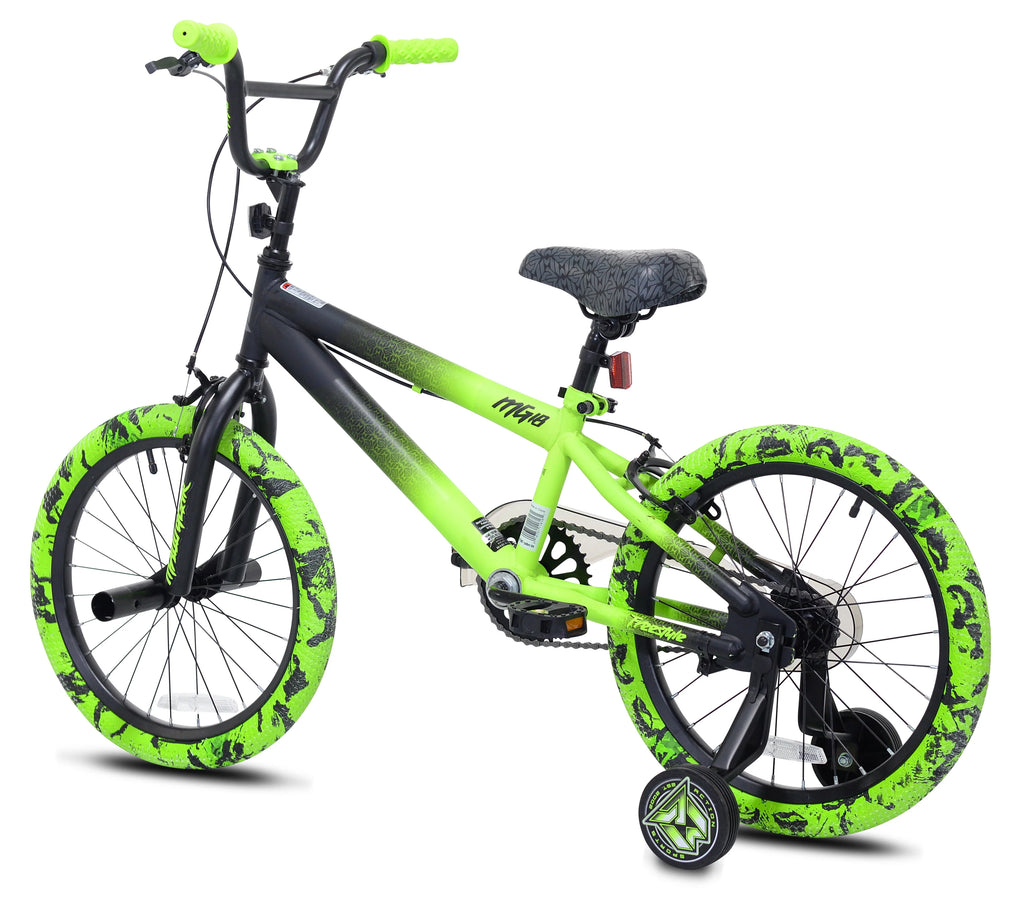 Kent Bicycles 18" Madd Gear MG18 BMX Boy's Child Bike, Black and Green