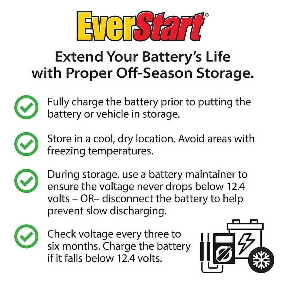 EverStart Platinum BOXED AGM Marine and RV Deep Cycle Battery Group Size 24M, 12 Volt 875 MCA