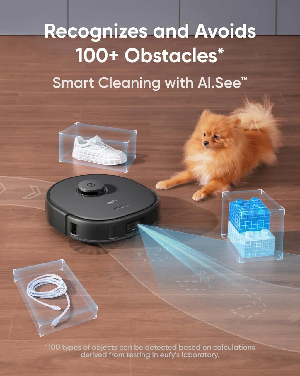 eufy restored X10 Pro Omni Robot Vacuum and Mop Combo, 8,000 Pa Suction, Dual Mops, Auto Mop Washing, Auto Drying, Self-Emptying(Refurbished Acceptable