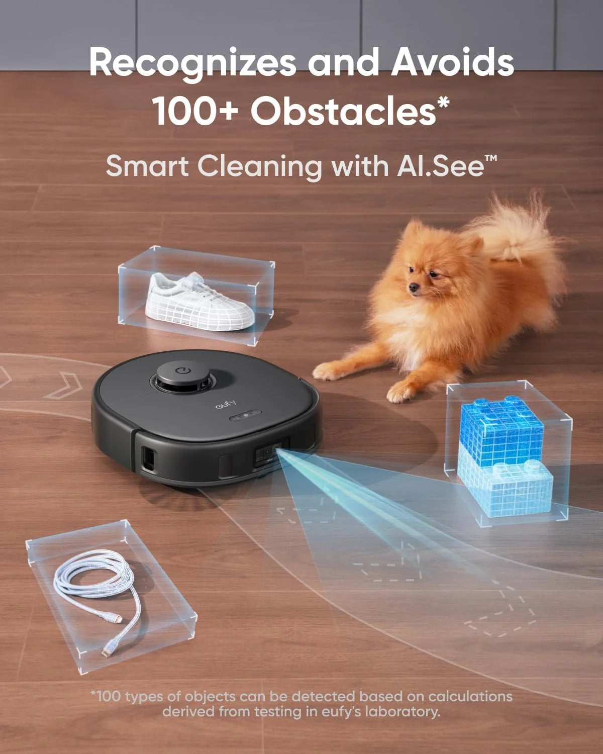 eufy restored X10 Pro Omni Robot Vacuum and Mop Combo, 8,000 Pa Suction, Dual Mops, Auto Mop Washing, Auto Drying, Self-Emptying(Refurbished Acceptable