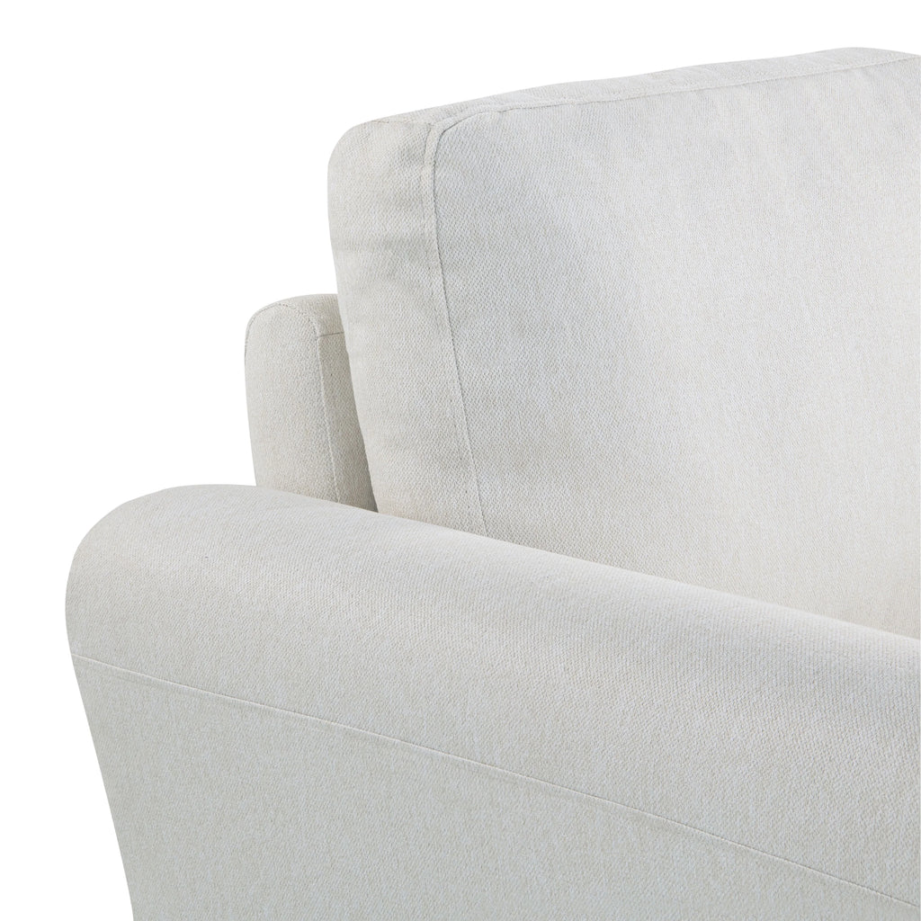 Lifestyle Solutions Alexa Sofa with Rolled Arms, Gray Fabric