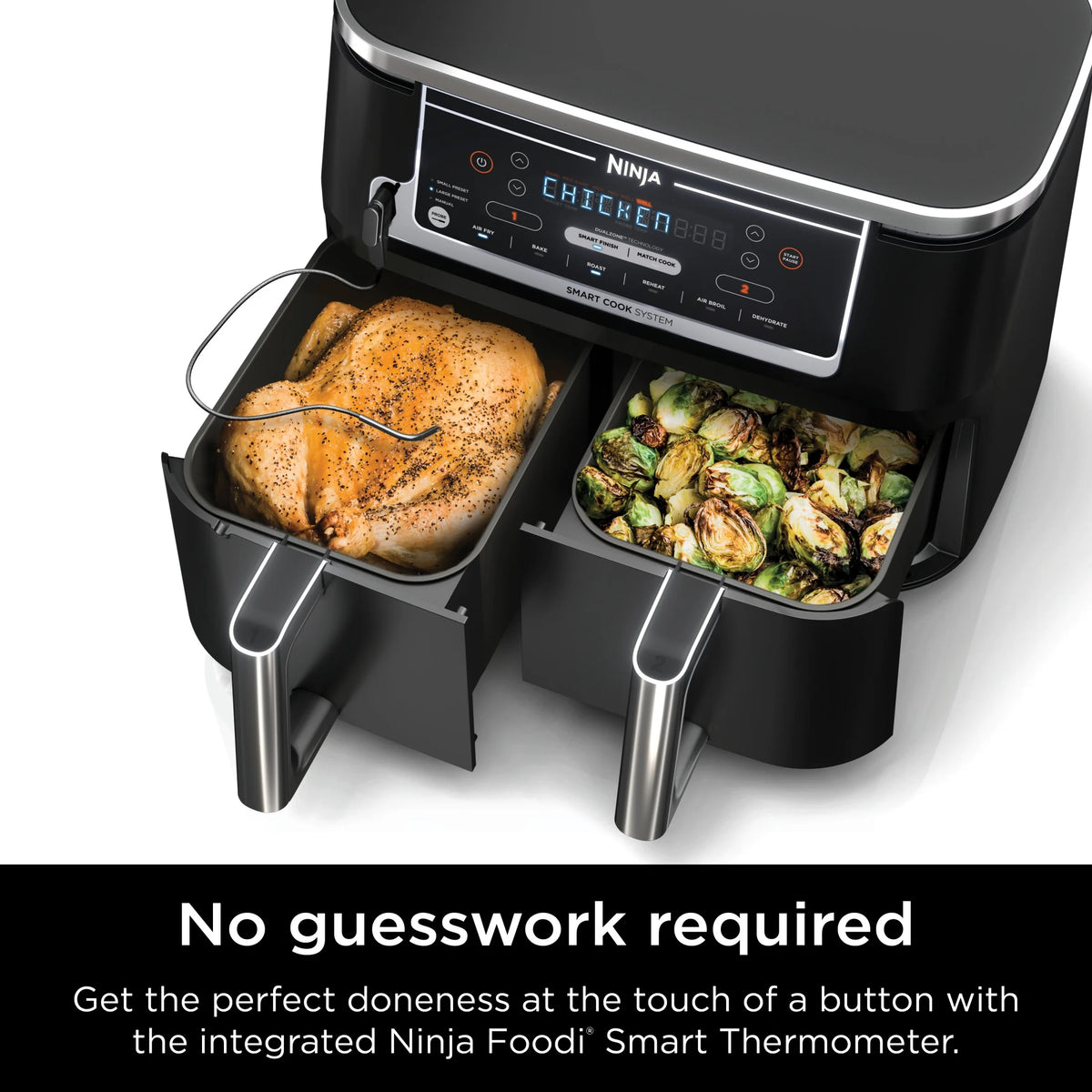 Ninja Foodi 6-in-1 Smart 10-qt. 2-Basket Air Fryer